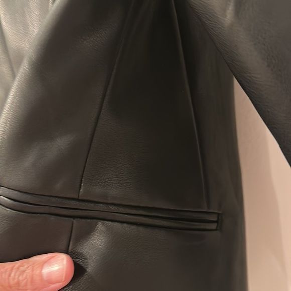 Vegan Express Leather Blazer size Small never worn - Picture 11 of 15